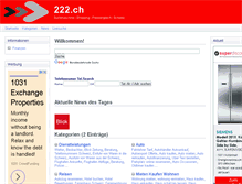 Tablet Screenshot of 222.ch